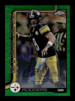 Aaron Rodgers #BA-AR 2025 Topps Chrome Football Base Cards Autograph Variation