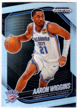 Aaron Wiggins #230 2024-25 Panini Prizm Black Silver