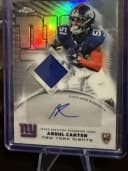 Abdul Carter #RPA-AC Rookie Card 2025 Topps Chrome Football Topps Chrome Rookie Patch Autographs