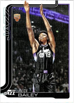 Ace Bailey #205 Rookie Card 2025-26 Topps Holo Foil