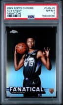 Ace Bailey #FAN-25 Rookie Card 2025-26 Topps Chrome Basketball Fanatical