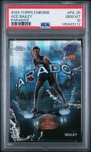 Ace Bailey #PX-25 Rookie Card 2025-26 Topps Chrome Basketball Paradox