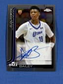 Ace Bailey #TCAR-AB Rookie Card 2025-26 Topps Chrome Basketball Topps Chrome Autographs Rookies