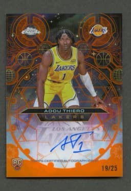Adou Thiero #CHR-AT Rookie Card 2025-26 Topps Chrome Basketball Chromographs Rookie