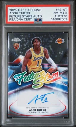 Adou Thiero #FS-AT Rookie Card 2025-26 Topps Chrome Basketball Future Stars Autographs