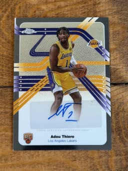 Adou Thiero #NS-AT Rookie Card 2025-26 Topps Chrome Basketball Next Stop Signatures