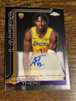 Adou Thiero #TCAR-AT Rookie Card 2025-26 Topps Chrome Basketball Topps Chrome Autographs Rookies