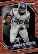Adrian Peterson #90 Prizms Football /225 2025 Panini Prizm Black Football