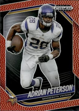 Adrian Peterson #90 Prizms Football /225 2025 Panini Prizm Black Football