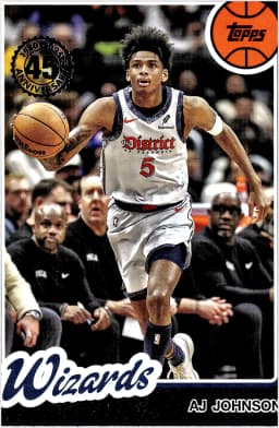 AJ Johnson #80BK-18 2025-26 Topps 1980-81 Topps Basketball