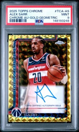 Alex Sarr #TCA-AS 2025-26 Topps Chrome Basketball Topps Chrome Autographs