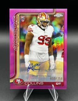 Alfred Collins #RRA-ACO Rookie Card 2025 Topps Chrome Football Rookie Autographs Variation