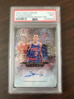 Allen Iverson #CH-AI 2025-26 Topps Chrome Basketball Chromographs