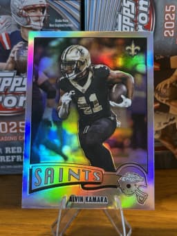 Alvin Kamara #1975-24 2025 Topps Chrome Football 1975 Topps