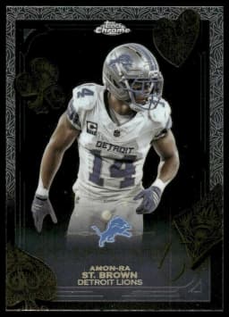 Amon-Ra St. Brown #F15-13 2025 Topps Chrome Football Fortune 15