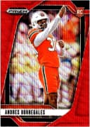 Andres Borregales #56 Rookie Card 2025 Panini Prizm Draft Picks Prizms Ruby Wave