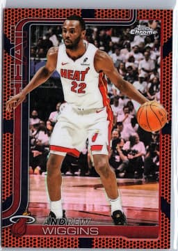 Andrew Wiggins #180 2025-26 Topps Chrome Basketball