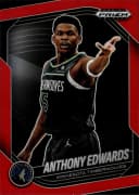 Anthony Edwards #17 2024-25 Panini Prizm Black Red
