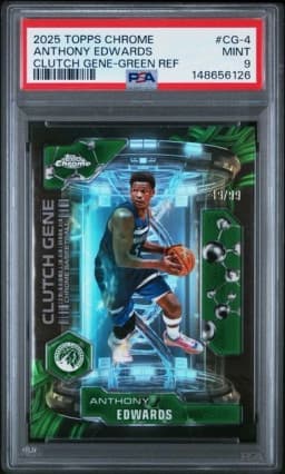 Anthony Edwards #CG-4 2025-26 Topps Chrome Basketball Clutch Gene