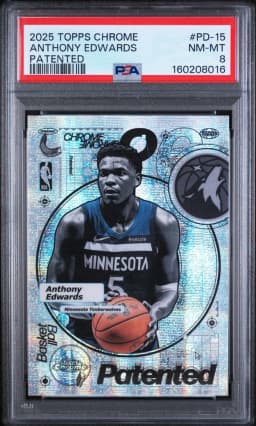 Anthony Edwards #PD-15 2025-26 Topps Chrome Basketball Patented