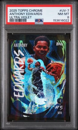 Anthony Edwards #UV-7 2025-26 Topps Chrome Basketball Ultra Violet