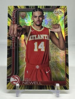Asa Newell #RR-10 Rookie Card 2025-26 Topps Chrome Basketball Radiating Rookies