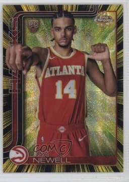 Asa Newell #RR-10 Rookie Card 2025-26 Topps Chrome Basketball Radiating Rookies