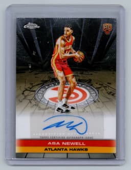 Asa Newell #TAIR-AN Rookie Card 2025-26 Topps Chrome Basketball Topps Autograph Issue Rookies