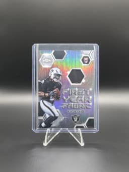 Ashton Jeanty #FYF-AJ Rookie Card 2025 Topps Chrome Football First Year Fabric