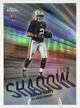 Ashton Jeanty #SE-18 Rookie Card 2025 Topps Chrome Football Shadow Etch