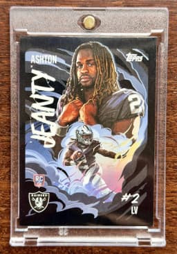 Ashton Jeanty #UV-3 Rookie Card 2025 Topps Chrome Football Ultra Violet