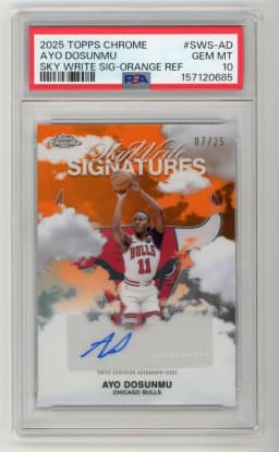 Ayo Dosunmu #SWS-AD 2025-26 Topps Chrome Basketball Sky Write Signatures