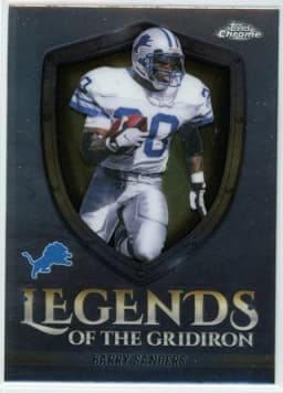 Barry Sanders #LOG-11 2025 Topps Chrome Football Legends of the Gridiron