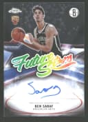 Ben Saraf #FS-BS Rookie Card 2025-26 Topps Chrome Basketball Future Stars Autographs