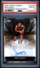 Ben Saraf #TAIR-BS Rookie Card 2025-26 Topps Chrome Basketball Topps Autograph Issue Rookies