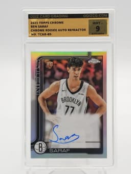 Ben Saraf #TCAR-BS Rookie Card 2025-26 Topps Chrome Basketball Topps Chrome Autographs Rookies