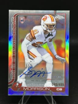 Benjamin Morrison #RA-BM Rookie Card 2025 Topps Chrome Football Rookies Autograph Variation