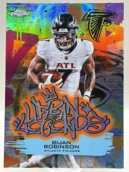 Bijan Robinson #UL-14 2025 Topps Chrome Football Urban Legends
