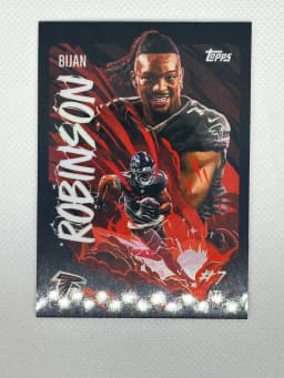 Bijan Robinson #UV-18 2025 Topps Chrome Football Ultra Violet
