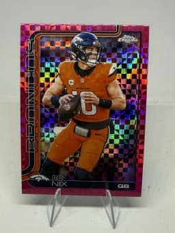 Bo Nix #GG-13 2025 Topps Chrome Football Game Genies