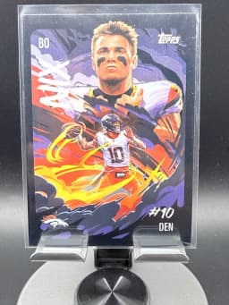 Bo Nix #UV-9 2025 Topps Chrome Football Ultra Violet