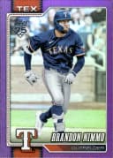 Brandon Nimmo #470 Purple Rainbow Foil /250 2026 Topps Series 2 Baseball