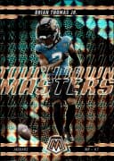 Brian Thomas Jr. #8 2025 Panini Mosaic Touchdown Masters Mosaic Orange Fluorescent