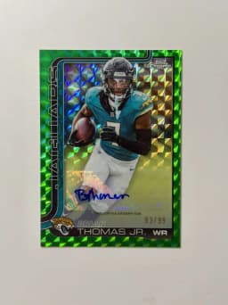 Brian Thomas Jr. #BA-BT 2025 Topps Chrome Football Base Cards Autograph Variation