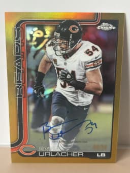 Brian Urlacher #CLA-BU 2025 Topps Chrome Football Chrome Legends Autographs