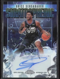 Brice Sensabaugh #SM-BS 2025-26 Topps Chrome Basketball Stratospheric Signatures