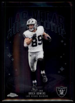 Brock Bowers #ACT-10 2025 Topps Chrome Football All Chrome Team