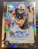Brock Bowers #FSA-BB 2025 Topps Chrome Football Future Stars Autographs