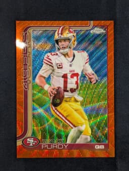 Brock Purdy #UV-12 2025 Topps Chrome Football Ultra Violet