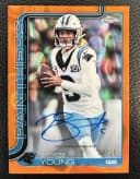 Bryce Young #BA-BY 2025 Topps Chrome Football Base Cards Autograph Variation